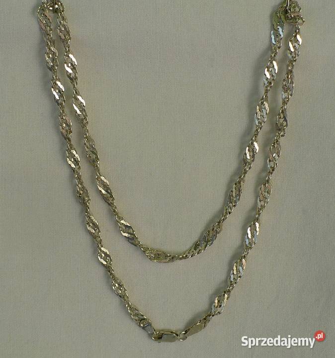 łańcuszek srebrny próba 925 długość 45 srebrne podlaskie Suwałki