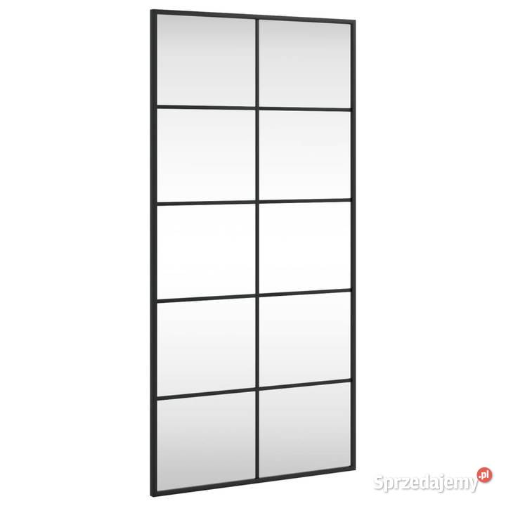 vidaXL Lustro ścienne czarne 50x100 prostokątne Warszawa