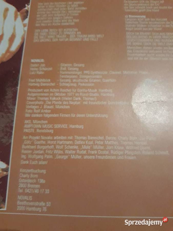NOVALIS BRANDUNG 1977 rock progresywny Rzeszów