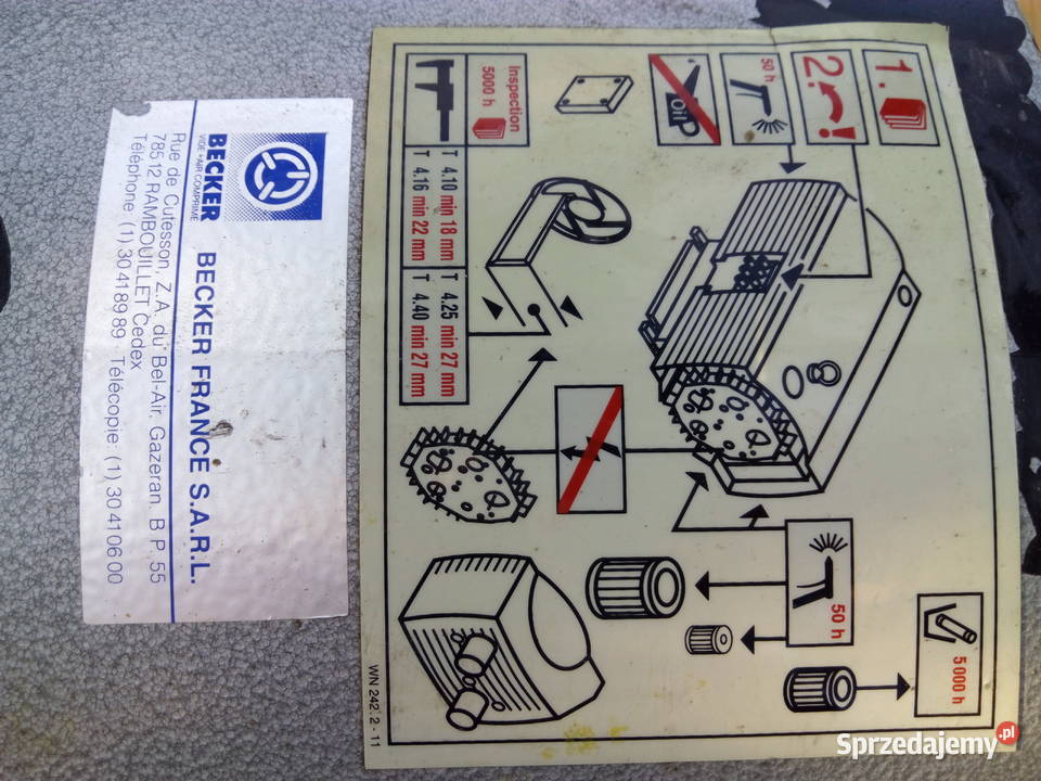 POMPA prózniowa becker Rzeszów