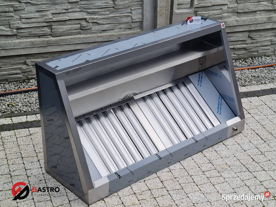 Okap skośny przyścienny o wym 1300x700x450 Gastronomia Ostrów Wielkopolski