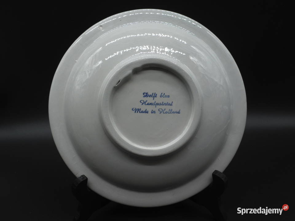 Duża holenderska popielniczka Delft Blue Antyki, Sztuka, Kolekcje Raszków