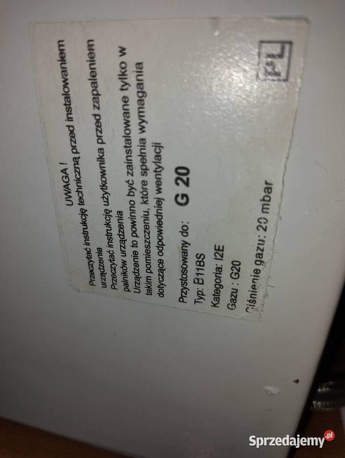 Piecyk łazienkowy BERETTA gaz ziemny Krasnystaw sprzedam