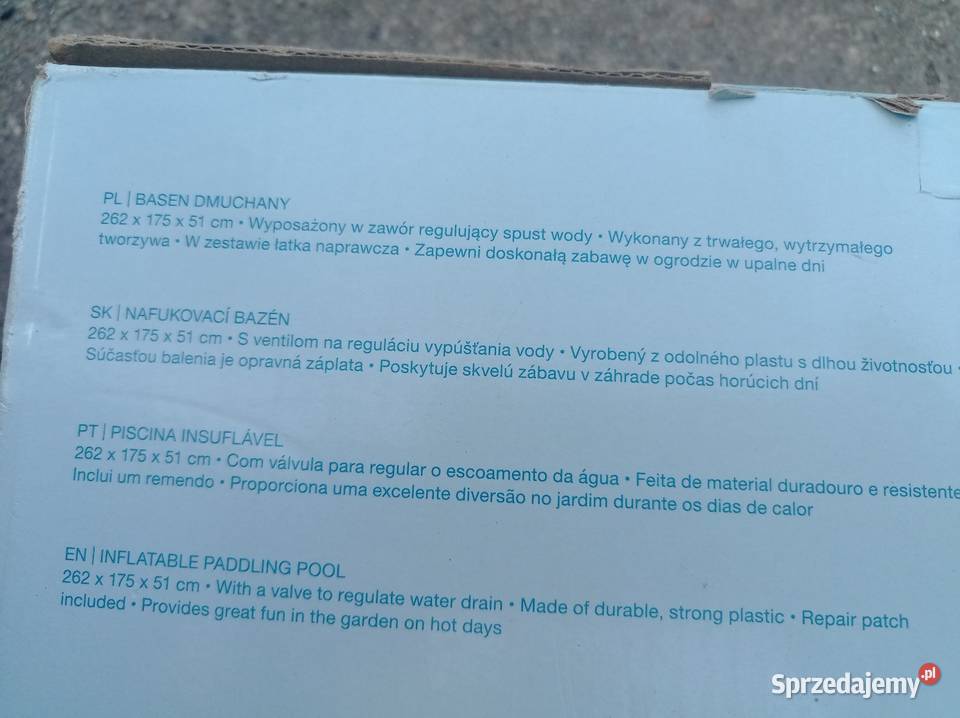 Basen dmuchany 26217551 plus piłka plazowa