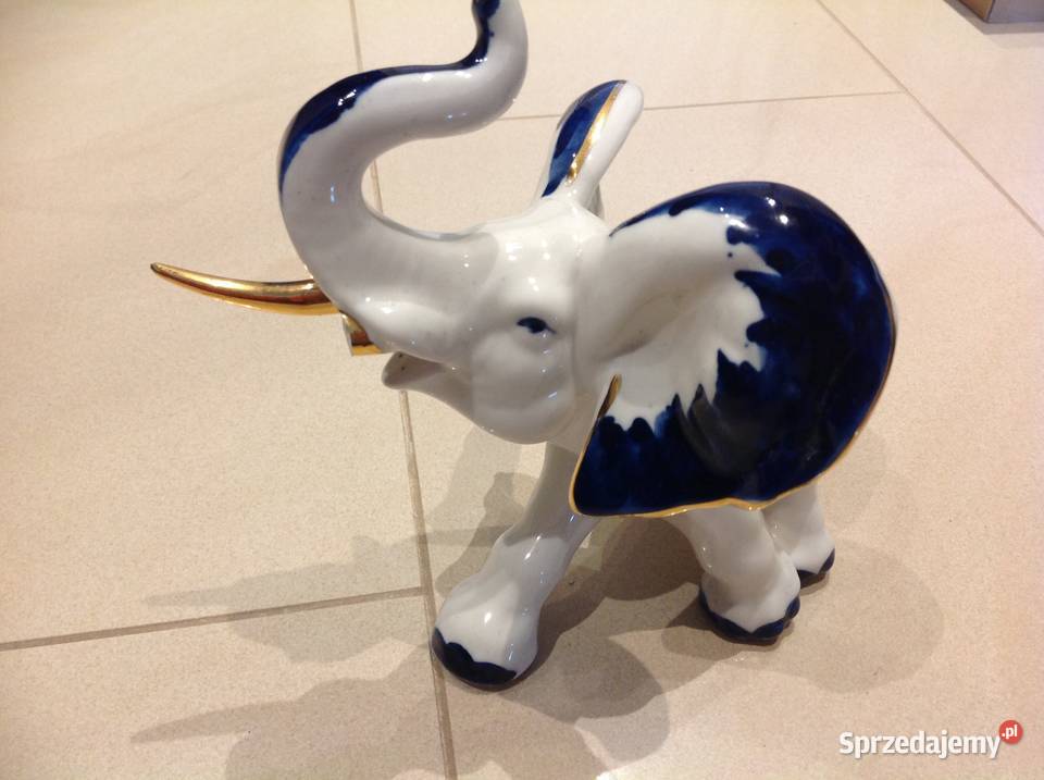 Figurka Słoń Porcelanowy Dekoracja Nowa Sól sprzedam