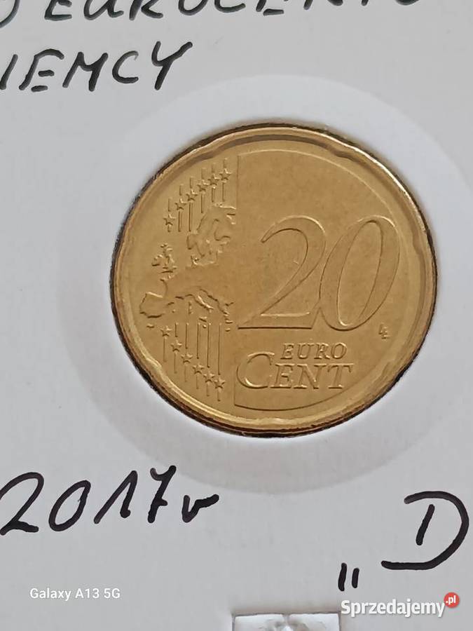 20 Eurocentów Niemcy 2017 r men D wielkopolskie Konin