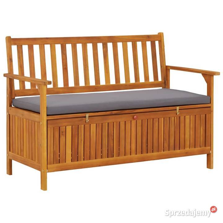 vidaXL Ławka ogrodowa ze schowkiem 120 SKU310276