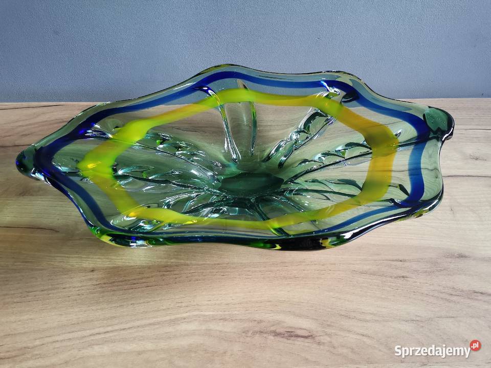 Stara duża wielka 35 48 patera owocarka kolorowe śląskie Katowice