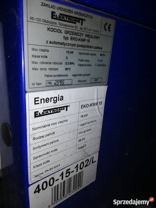 Piec Elektromet 15kW zasobnik cwu 140l Płock