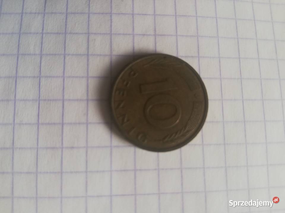 Moneta kolekcjonerskie niemiecka 10 fenig Łódź