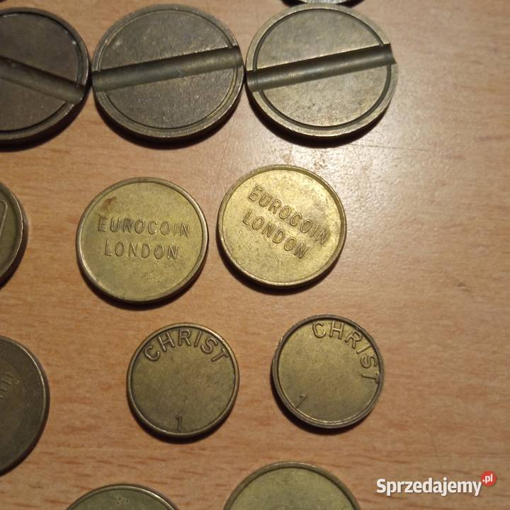 Stare żetony 19 sztuk idealne do kolekcji Szczecin sprzedam