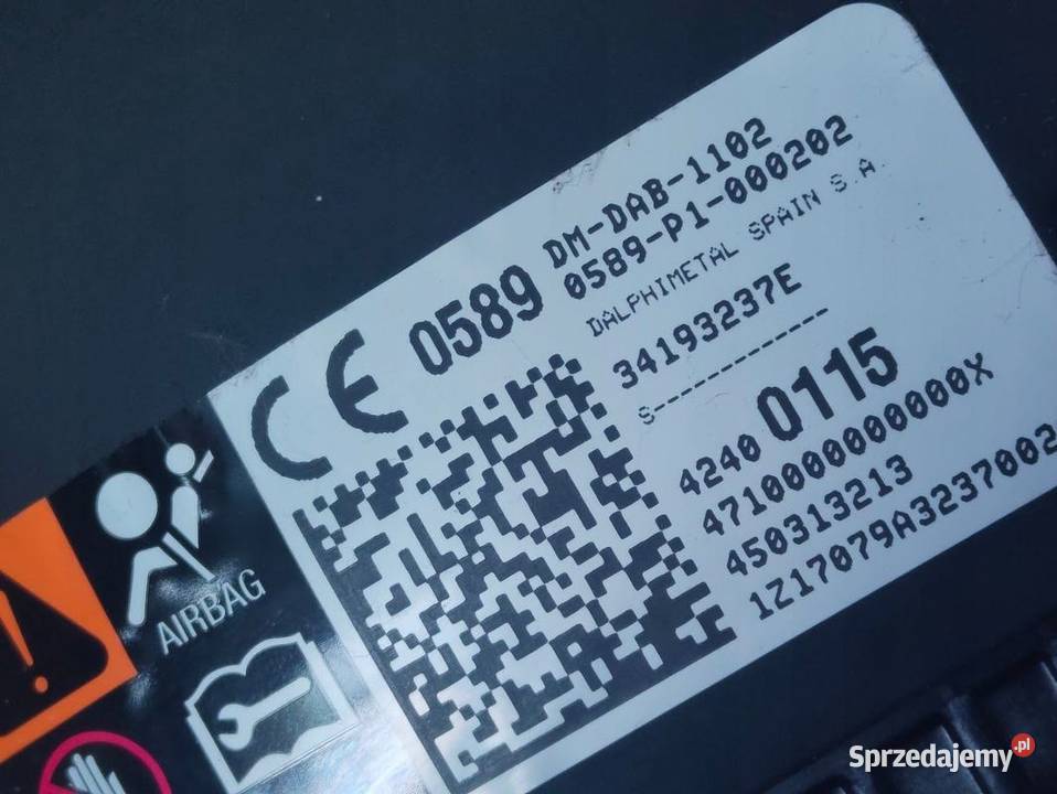 Airbag Poduszka Kierowcy Opel Karl 42400115 Pozostałe Pleszew