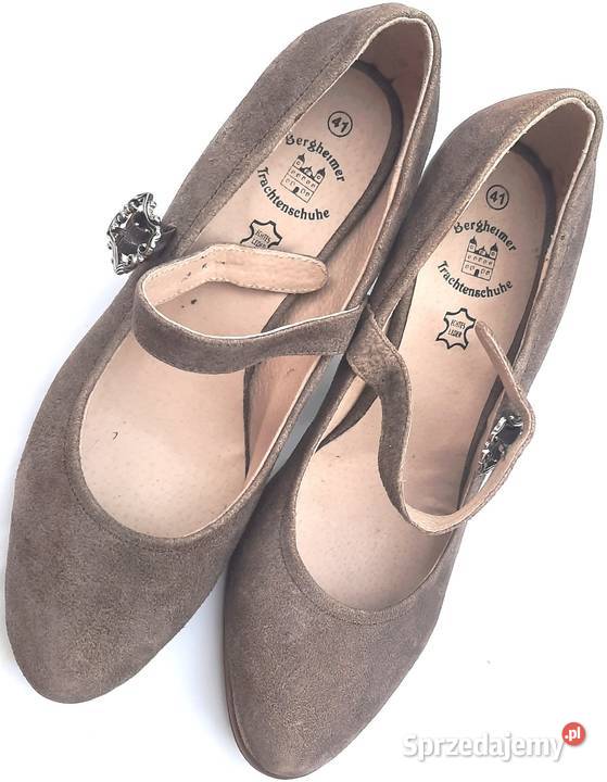 41 Hirschkogel czółenka na obcasie zamsz szare 26cm Gaszowice sprzedam