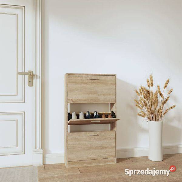 vidaXL Szafka na buty dąb 59x17x108 SKU342527 Dom i Ogród Warszawa