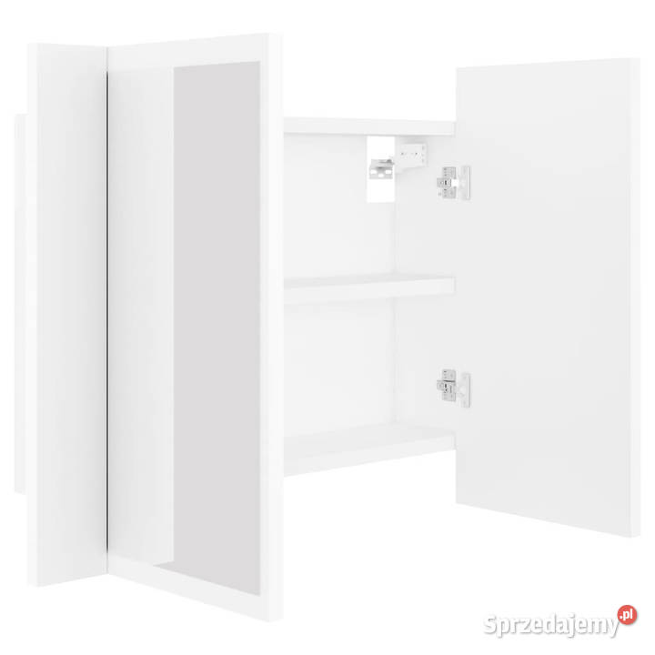 Szafka łazienkowa z lustrem i LED biała 60x12x45 Warszawa sprzedam