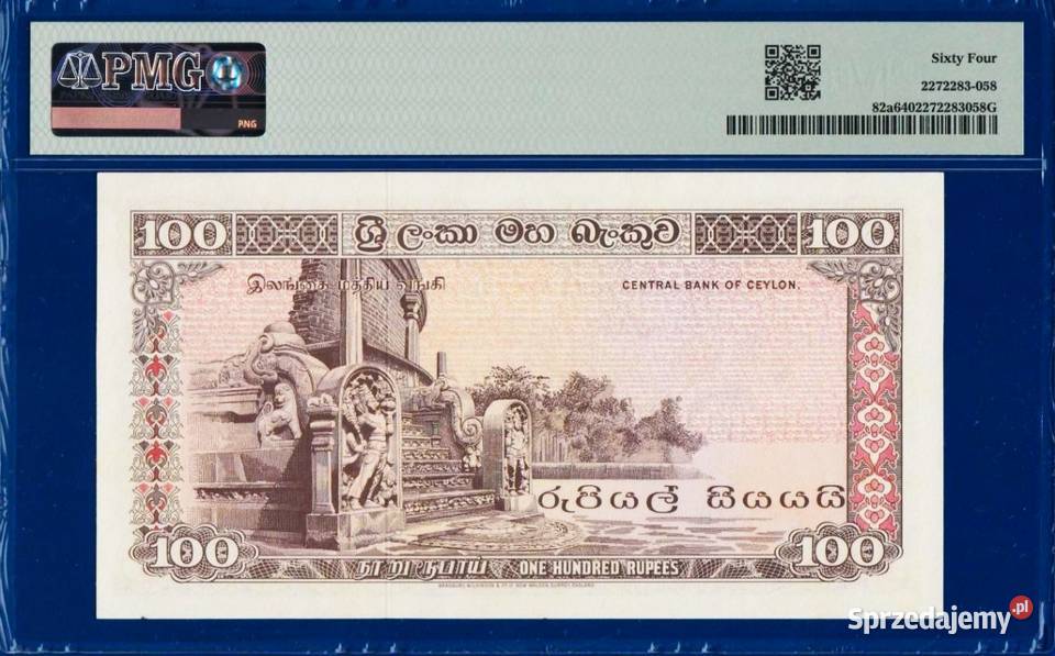 SRI LANKA 1977100 RUPIIPMG 64 UNC wysyłka pomorskie