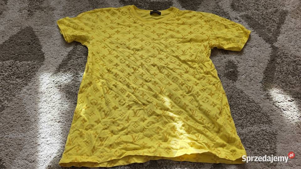 Louis Vuitton Żółty TShirt Monogram 100 Bawełna Rozmiar M podkarpackie Tarnobrzeg