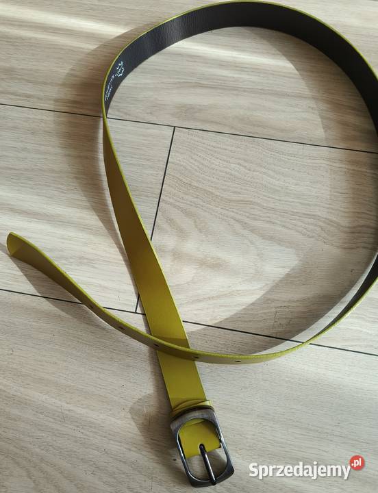 Pasek skórzany limonkowy Paski Gdańsk