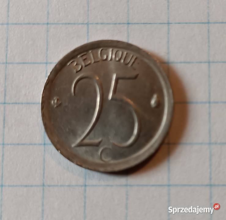 25 CENTYMÓW 1968 BELGIA BELGIQUE Numizmatyka lubelskie Piszczac sprzedam