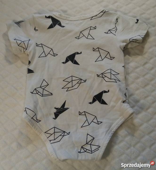 Body krótki rękaw ptaki origami 80 śląskie
