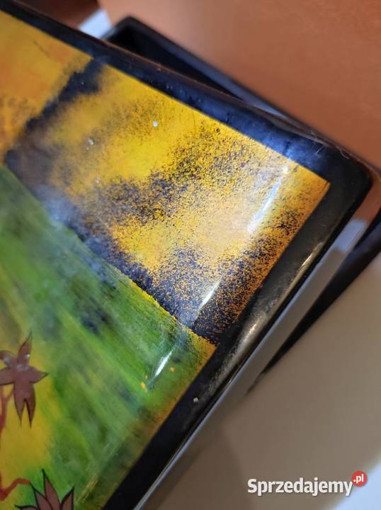 szkatułka skrzynka pudełko z laki ręcznie Kielce