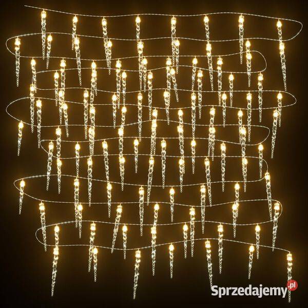 vidaXL Świąteczna lampa sopelkowa 100 diod LED mazowieckie Warszawa