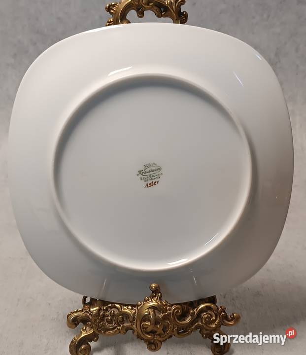 Krautheim Talerz Kolekcjonerski Dekoracyjny Porcelana i szkło Dobrzany