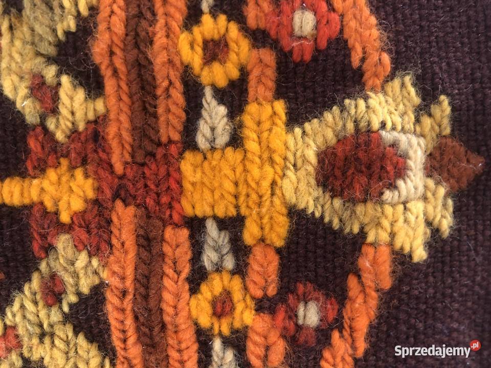 Wełniany kilim Cepelia lata 70 XX w Vintage PRL Kraków