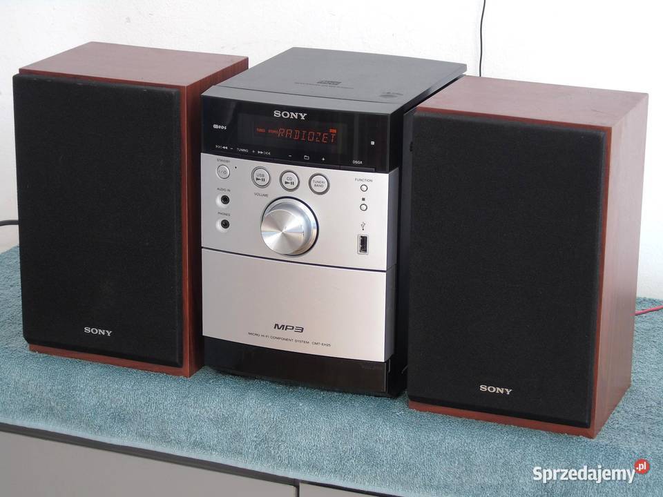 Wieża stereo Sony USB mp3 CD RDS AUX mag kolumny Wieże i miniwieże Jasło