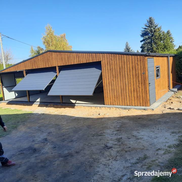 Garaż blaszany 11x7 wzmocniony profilem Limanowa