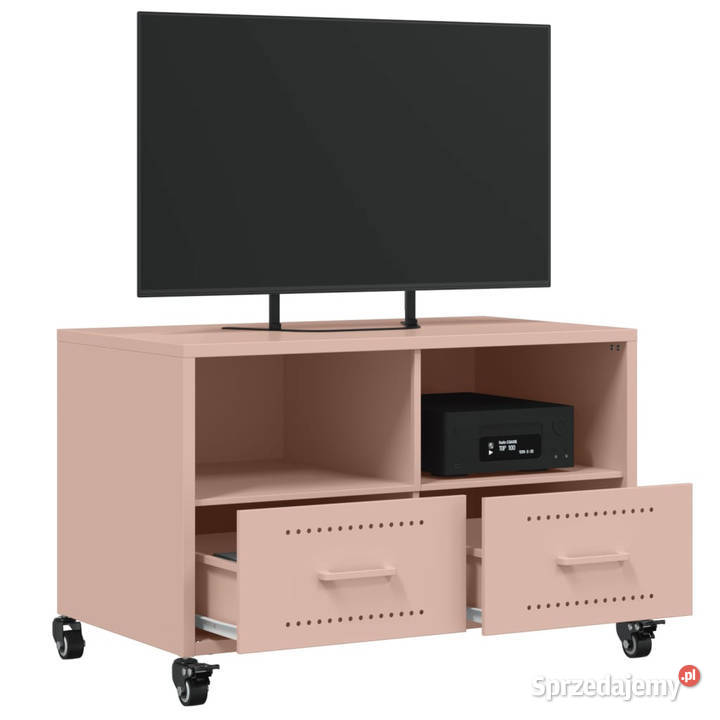 Szafka RTV różowa 68x39x435 stal WM846699 RTV Warszawa