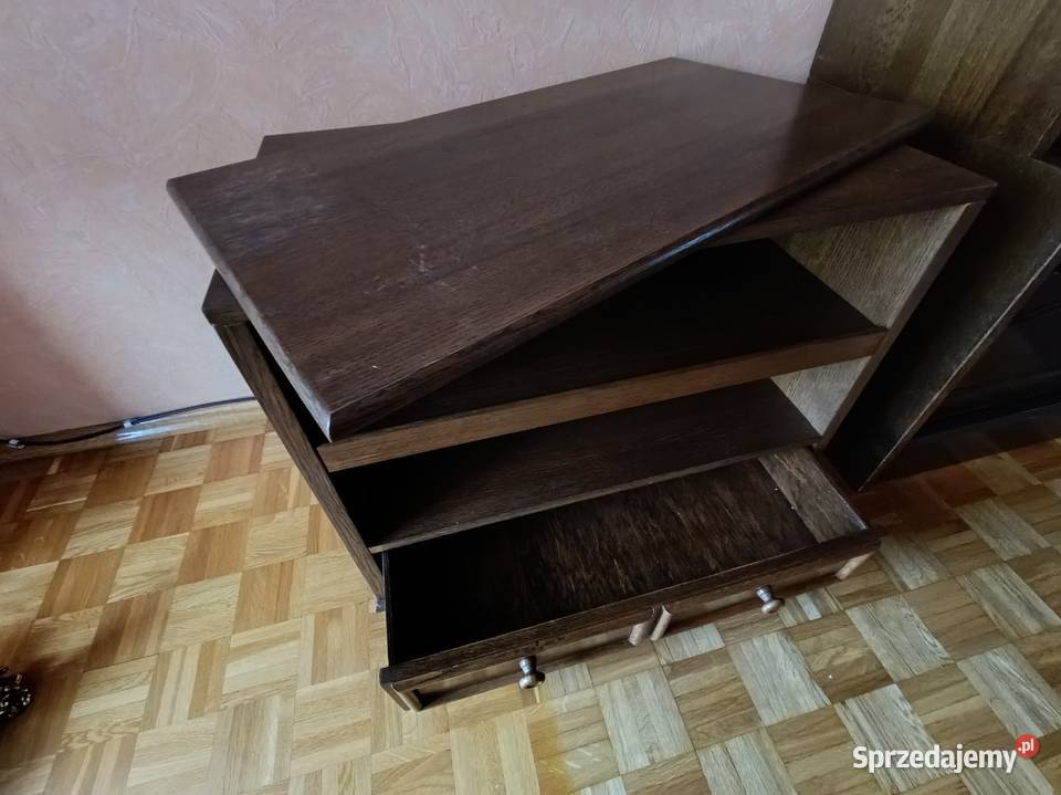 Stolik szafka RTV pod telewizor DĘBOWA