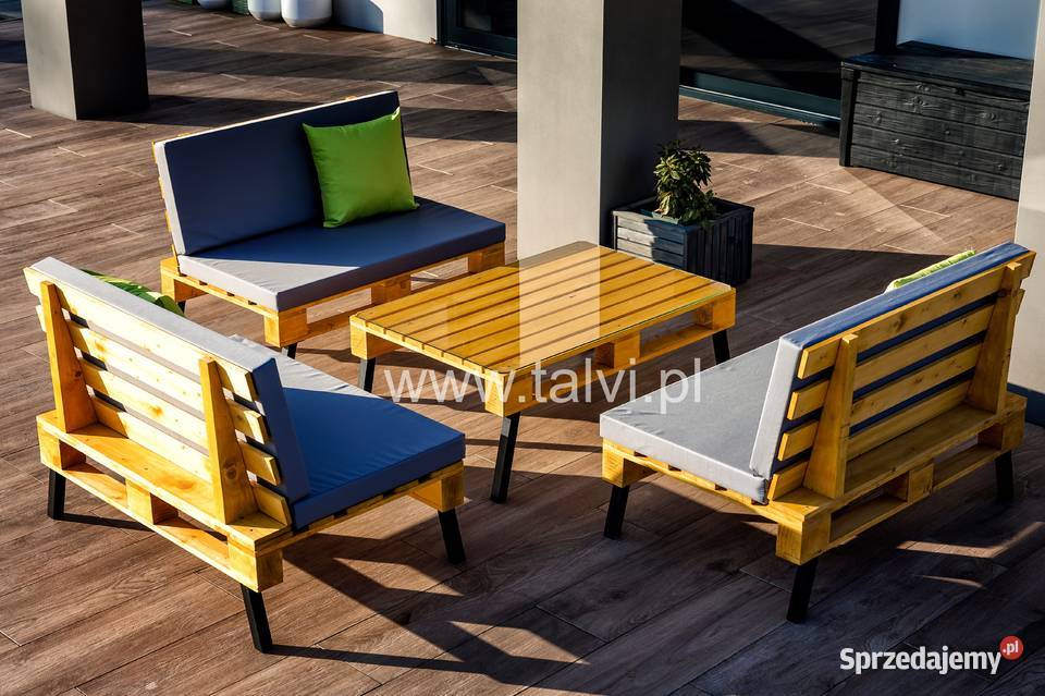 Meble ogrodowe imitacja palet talvi