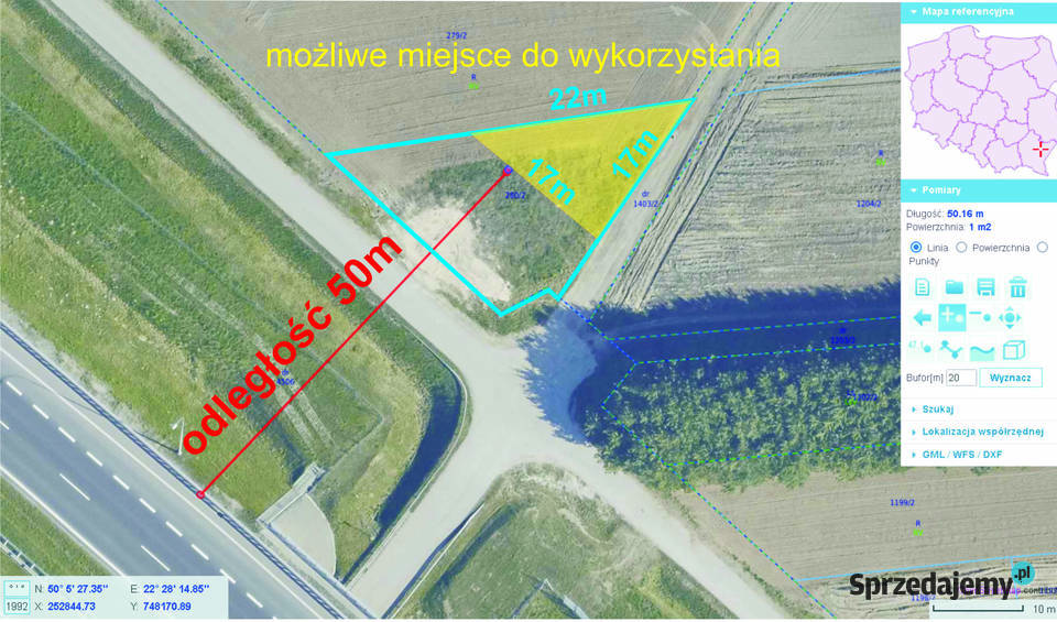 wynajmę działkę pod reklamę A4 Przeworsk Rzeszów