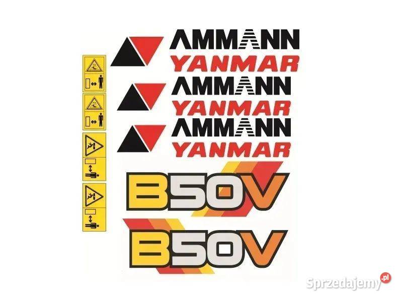 Naklejki oklejenie AMMANN YANMAR B50V Zamiennik mazowieckie Janików