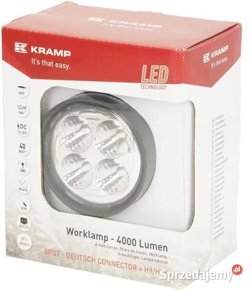 LA10551SP Lampa robocza LED okrągła 40W 4000lm Przasnysz sprzedam