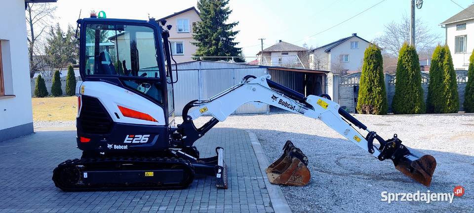 Bobcat E 26 mini koparka ful nowa 3 łyżki szyb Bieliny