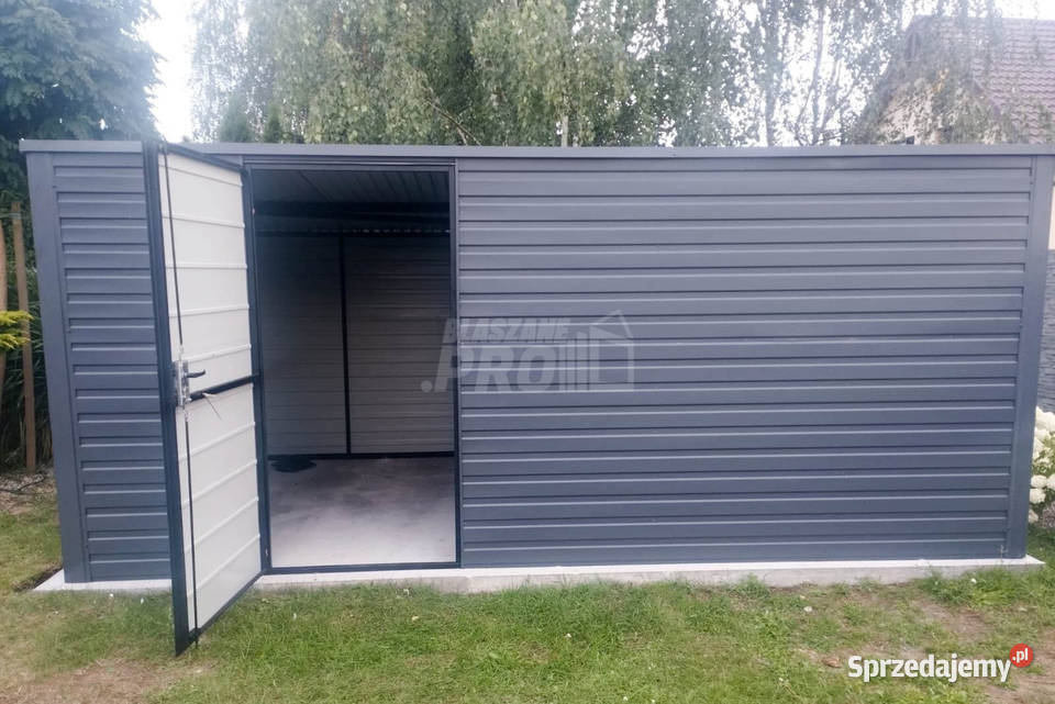 Domek ogrodowy schowek 5x3 drzwi antracyt Dach samodzielny Nieruchomości Gudebsk