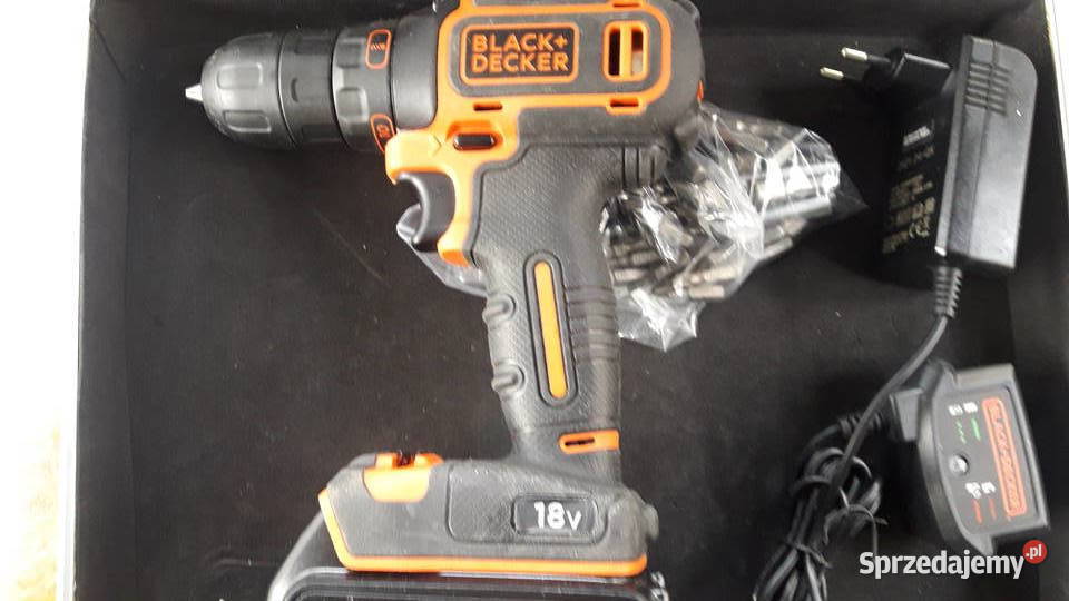 wiertarkowkrętarka 18V LiIon BlackDecker BDCDC18 Wiertarki i wkrętarki Miłosław sprzedam