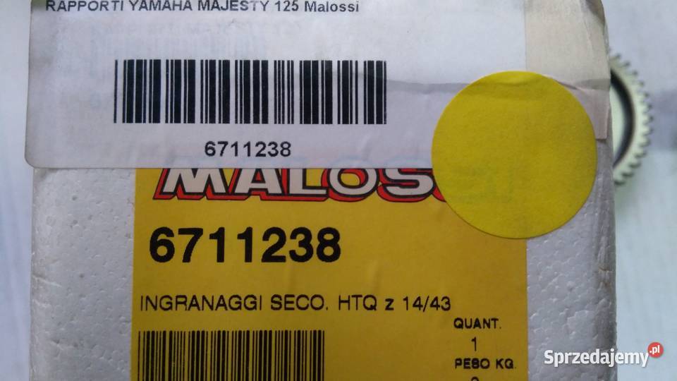 PRZEŁOŻENIA PRZEKŁADNIAMALOSSI 1443 YAMAHA Bielsk Podlaski