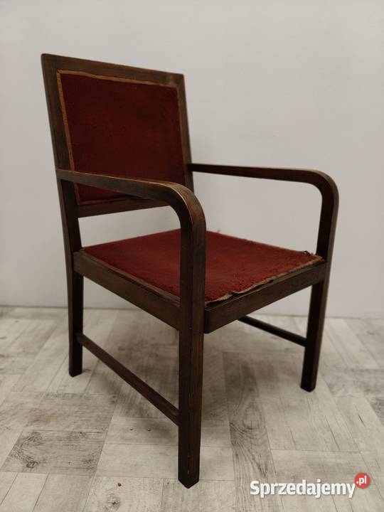 fotel krzesło art Deco drewniany z Krzesła łódzkie Radomsko