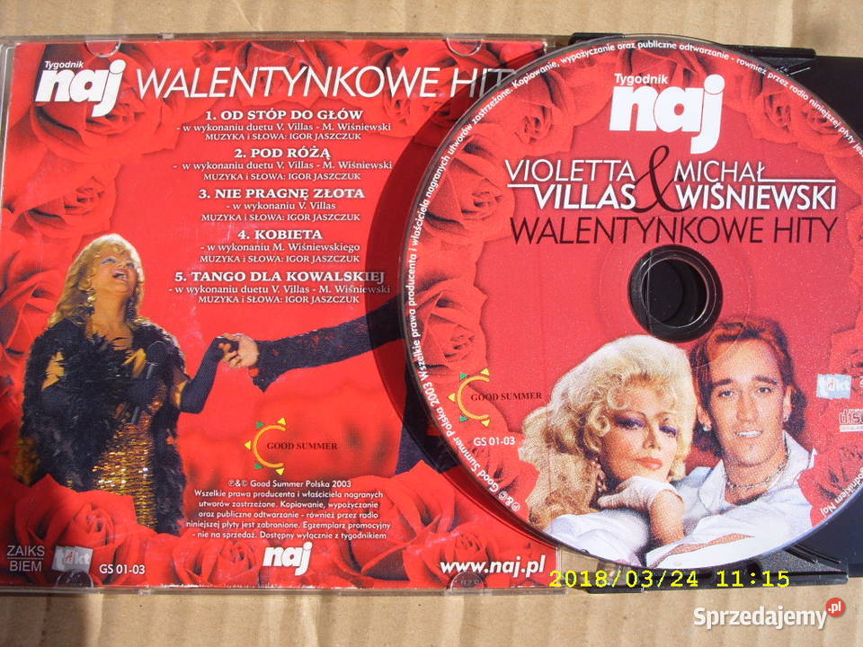 PLYTPop CD V VILLAS M WISNIEWSKI Walentynkowe CD Wołów sprzedam