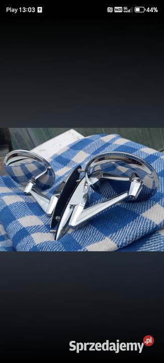 Lusterka chromowane klasyk zabytek retro osobowe opolskie Świerczów sprzedam