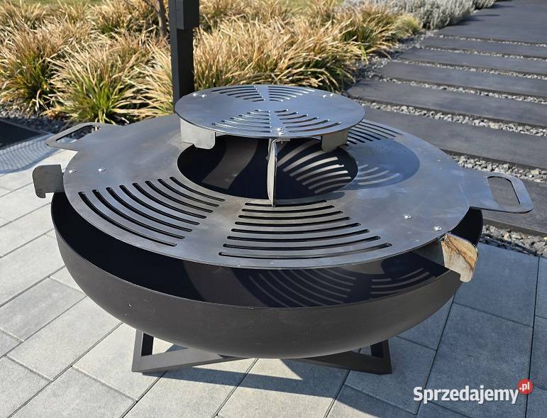 ZESTAW PALENISKO OGRODOWE OKRĄGŁE 80 RUSZT Piaseczno