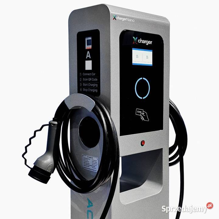 Dwustanowiskowy słupek EV 2x22kW Góra Kalwaria