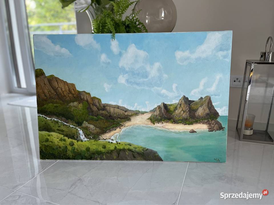 Obraz olejny pejzaż 90x60 dolnośląskie Wrocław