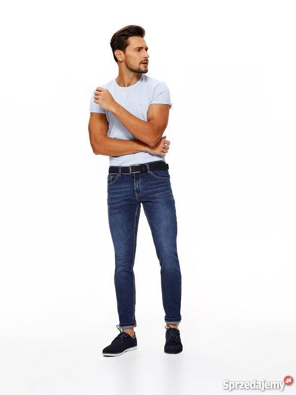 niebieski tshirt męski Top Secret Olkusz sprzedam