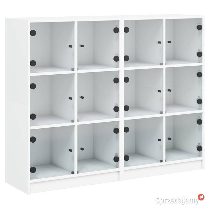 Biblioteczka z drzwiczkami biała 136x37x109 Warszawa