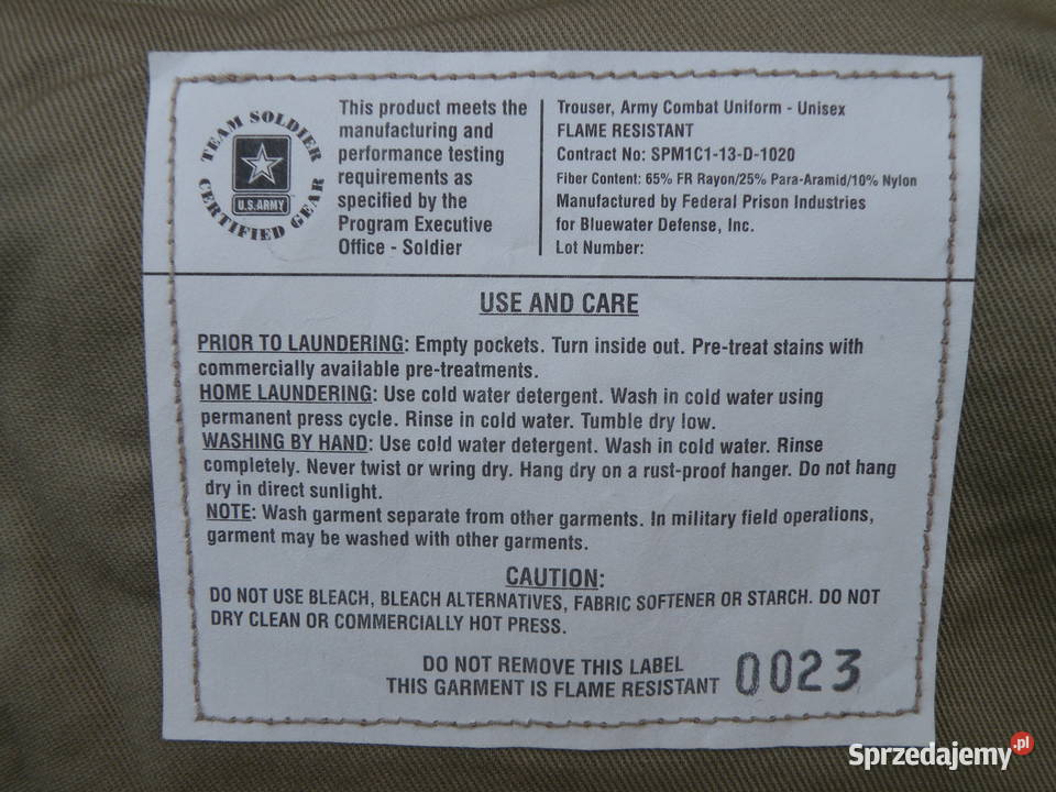 Spodnie FRACU multicam ocp small long Wrocław