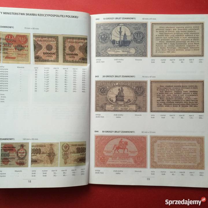Katalog banknotów Antykwariat Szczecin